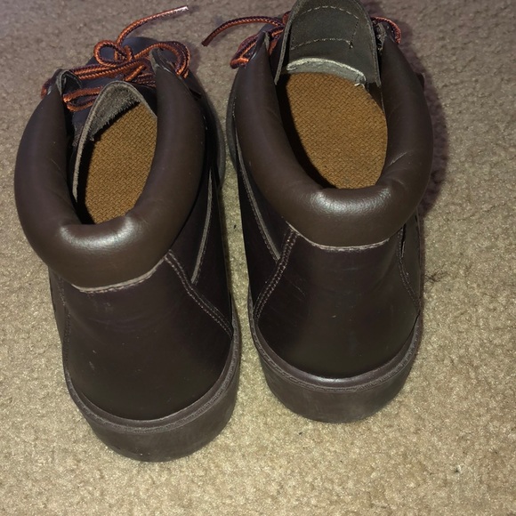 Chocolate Midrise Timberland Boots - Picture 3 of 4